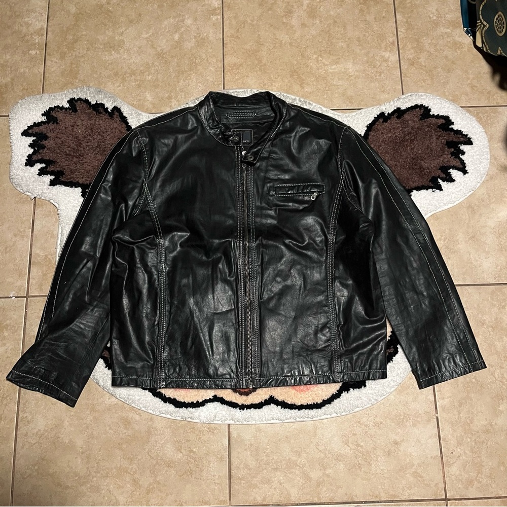 Jake’s Y2K Black Leather Moto Jacket